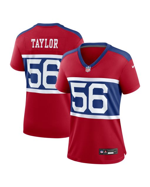 Women’s New York Giants Lawrence Taylor Century Red Alternate Retired Player Game Jersey