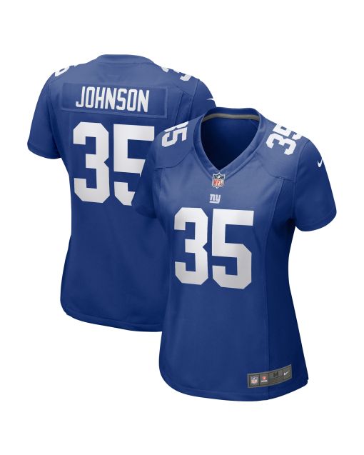 Women’s New York Giants Leonard Johnson Royal Game Player Jersey