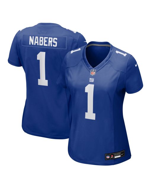 Women’s New York Giants Malik Nabers Royal Game Jersey