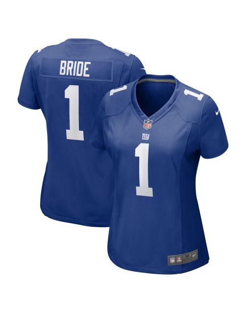 Women’s New York Giants Number 1 Bride Royal Game Jersey