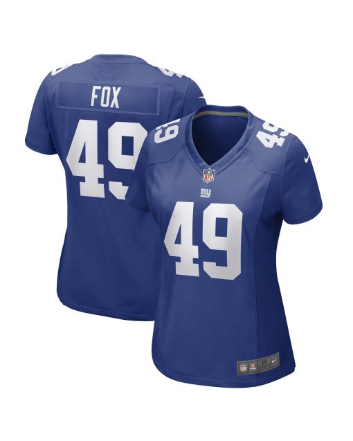 Women’s New York Giants Tomon Fox Royal Game Player Jersey