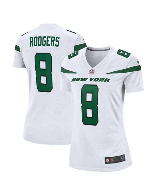 Women’s New York Jets Aaron Rodgers White Player Jersey