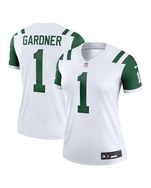 Women’s New York Jets Ahmad Sauce Gardner Classic Alternate White Alternate Legend Player Performance Top