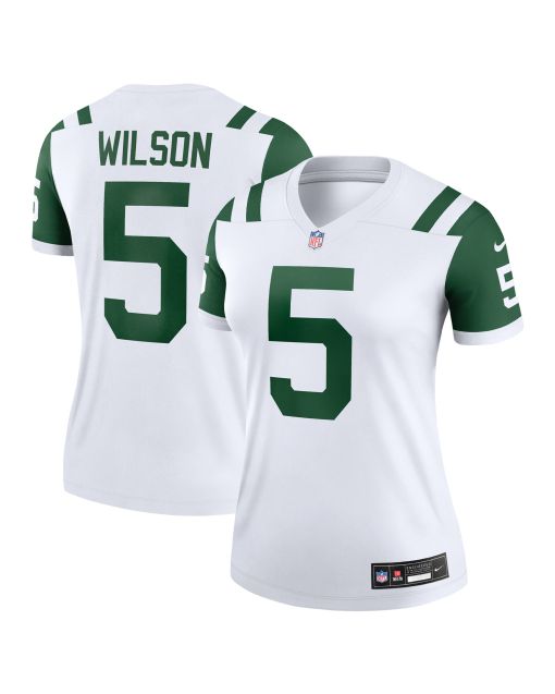 Women’s New York Jets Garrett Wilson Classic Alternate White Alternate Legend Player Performance Top