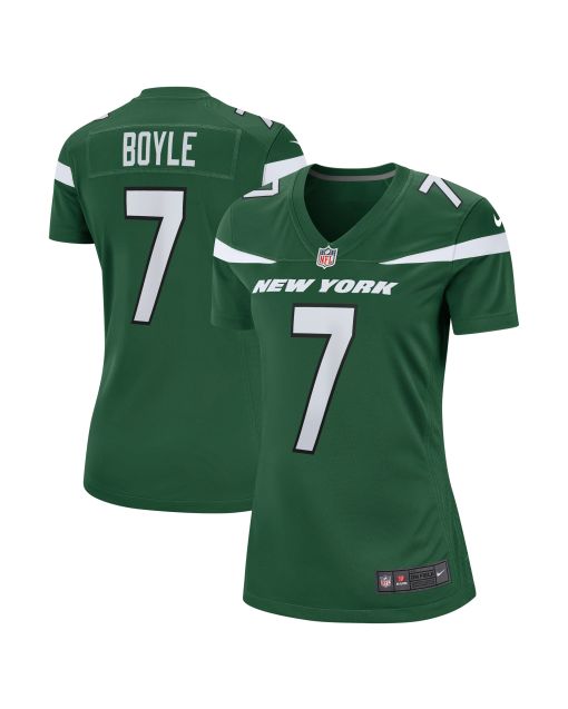 Women’s New York Jets Tim Boyle Gotham Green Game Jersey