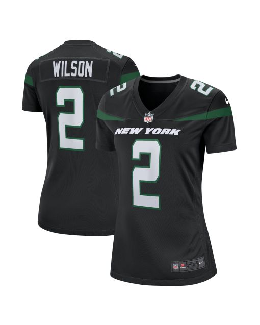Women’s New York Jets Zach Wilson Black Player Jersey