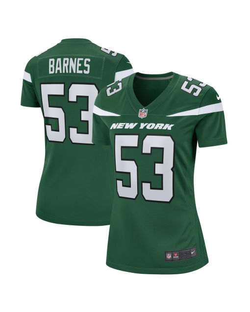 Women’s New York Jets Zaire Barnes Gotham Green Game Jersey