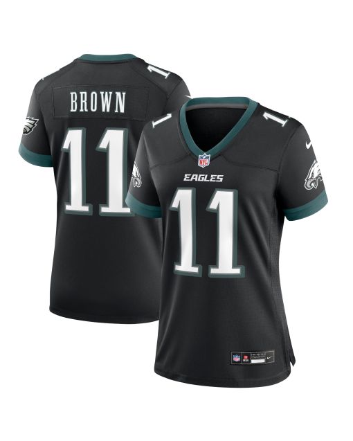 Women’s Philadelphia Eagles A.J. Brown Black Alternate Game Jersey