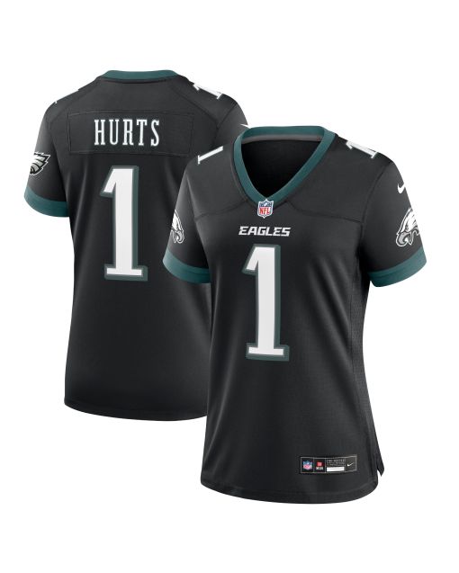 Women’s Philadelphia Eagles Jalen Hurts Black Alternate Game Jersey