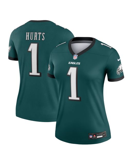 Women’s Philadelphia Eagles Jalen Hurts Midnight Green Legend Player Performance Top