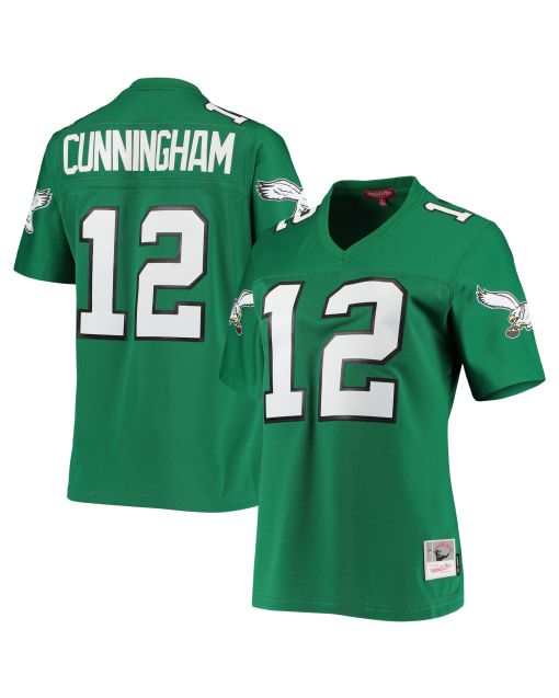 Women’s Philadelphia Eagles Randall Cunningham Mitchell & Ness Kelly Green 1990 Legacy Jersey