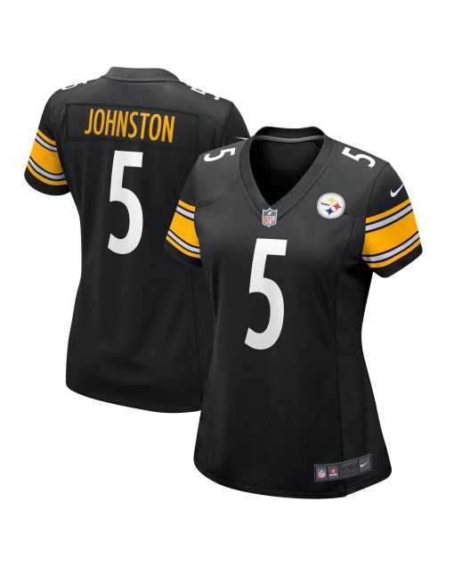Women’s Pittsburgh Steelers Cameron Johnston Black Game Jersey