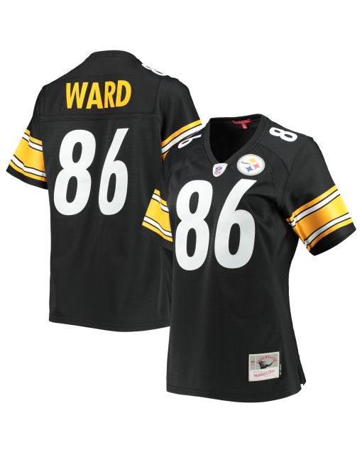 Women’s Pittsburgh Steelers Hines Ward Mitchell & Ness Black Legacy Player Jersey