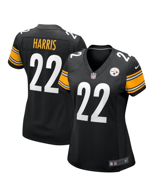 Women’s Pittsburgh Steelers Najee Harris Black Team Game Jersey