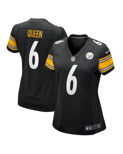 Women’s Pittsburgh Steelers Patrick Queen Black Game Jersey