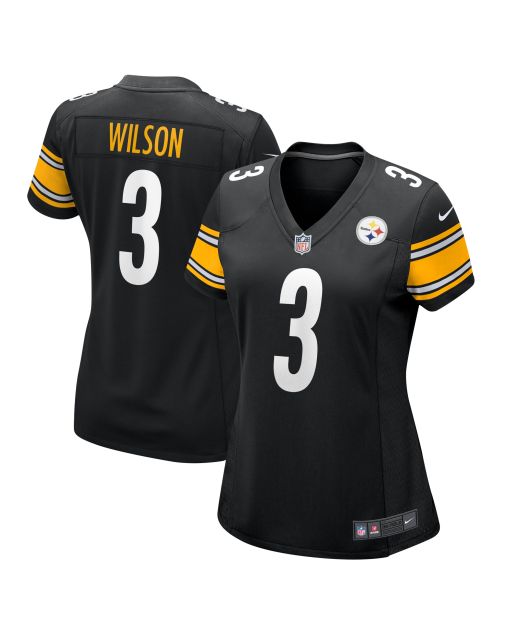 Women’s Pittsburgh Steelers Russell Wilson Black Game Jersey