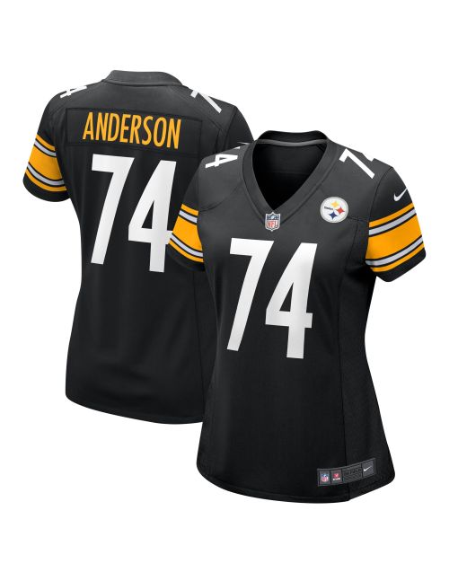 Women’s Pittsburgh Steelers Spencer Anderson Black Game Jersey