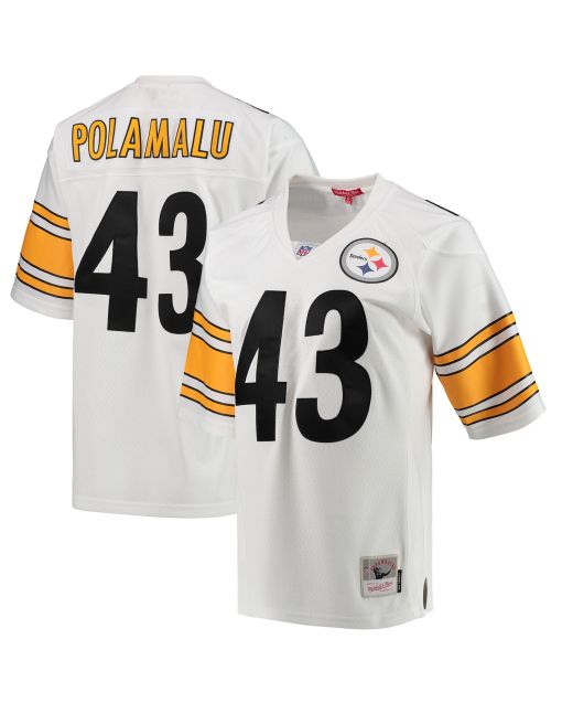 Women’s Pittsburgh Steelers Troy Polamalu Mitchell & Ness White 2005 Legacy Team Jersey