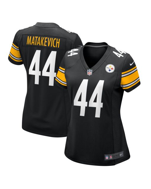 Women’s Pittsburgh Steelers Tyler Matakevich Black Game Jersey