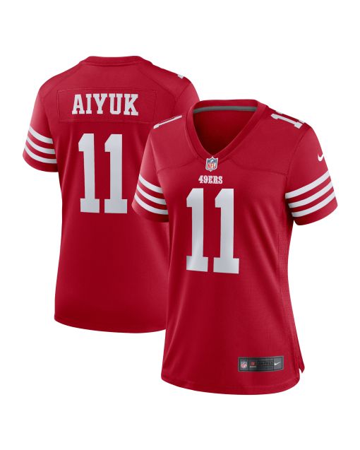 Women’s San Francisco 49ers Brandon Aiyuk Scarlet Game Player Jersey