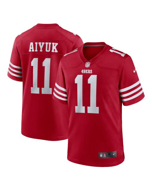 Women’s San Francisco 49ers Brandon Aiyuk Scarlet Team Game Player Jersey