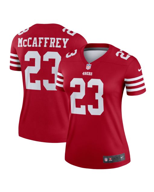 Women’s San Francisco 49ers Christian McCaffrey Scarlet Legend Player Performance Top