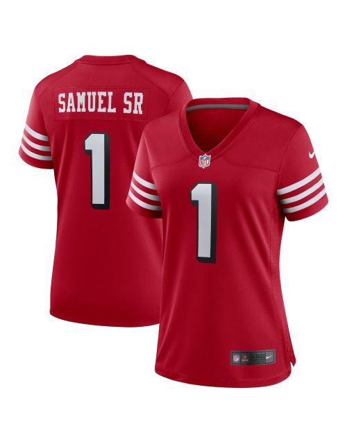 Women’s San Francisco 49ers Deebo Samuel Sr Scarlet Alternate Game Jersey