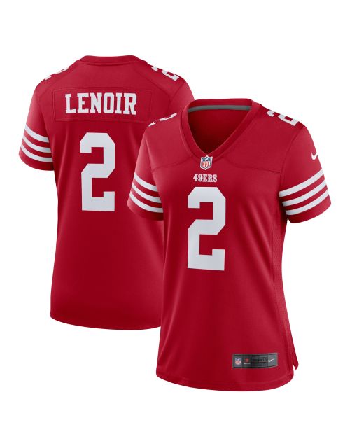 Women’s San Francisco 49ers Deommodore Lenoir Scarlet Game Jersey