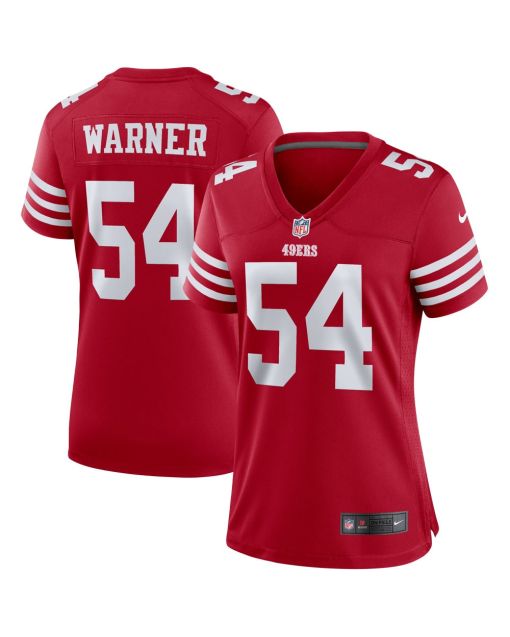 Women’s San Francisco 49ers Fred Warner Scarlet Player Jersey