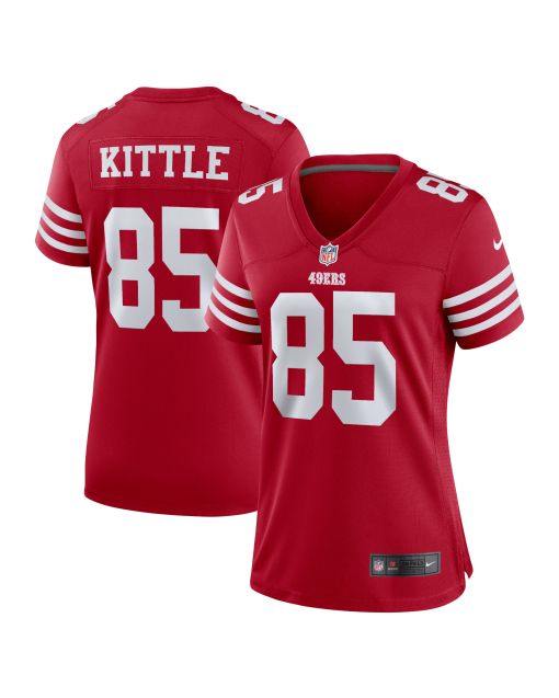 Women’s San Francisco 49ers George Kittle Scarlet Team Game Player Jersey