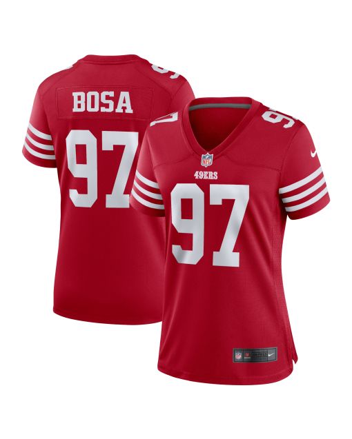 Women’s San Francisco 49ers Nick Bosa Scarlet Team Game Player Jersey