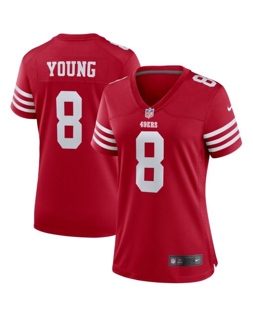 Women’s San Francisco 49ers Steve Young Scarlet Retired Player Game Jersey
