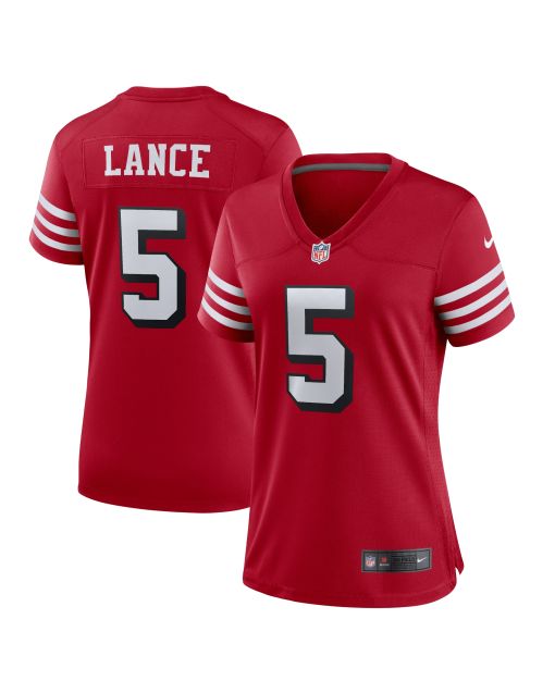 Women’s San Francisco 49ers Trey Lance Scarlet Alternate Game Jersey