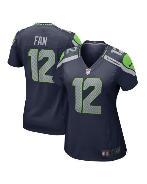 Women’s Seattle Seahawks 12s Navy Player Jersey