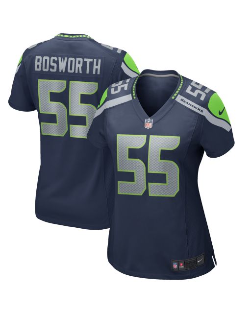 Women’s Seattle Seahawks Brian Bosworth College Navy Game Retired Player Jersey