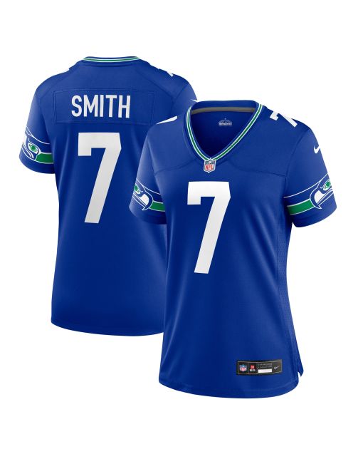 Women’s Seattle Seahawks Geno Smith Royal Player Jersey