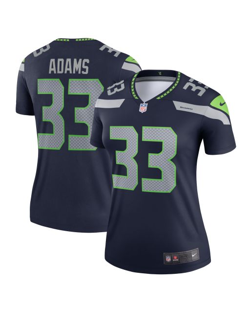 Women’s Seattle Seahawks Jamal Adams Navy Legend Player Performance Top