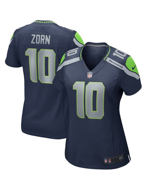 Women’s Seattle Seahawks Jim Zorn College Navy Game Retired Player Jersey