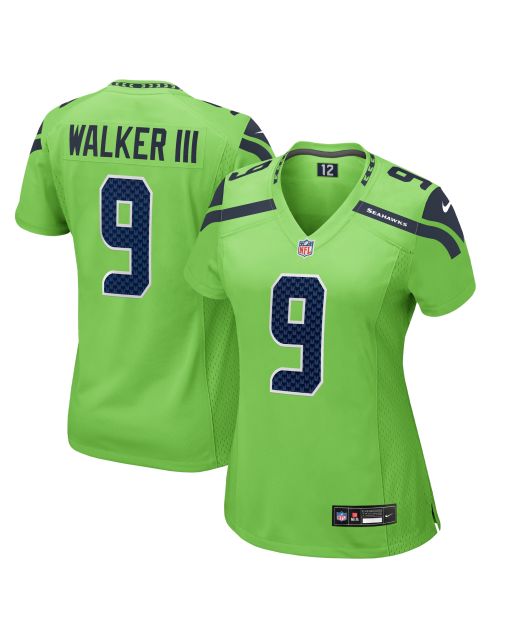 Women’s Seattle Seahawks Kenneth Walker III Neon Green Game Jersey