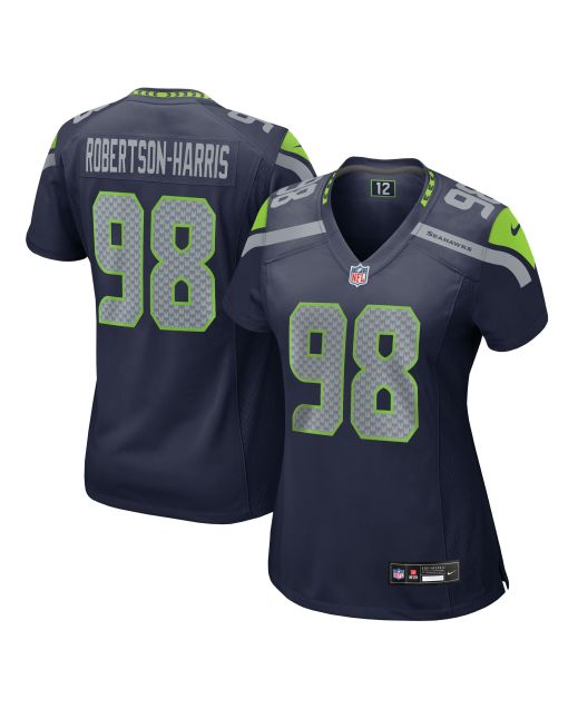 Women’s Seattle Seahawks Roy Robertson-Harris College Navy Team Game Jersey