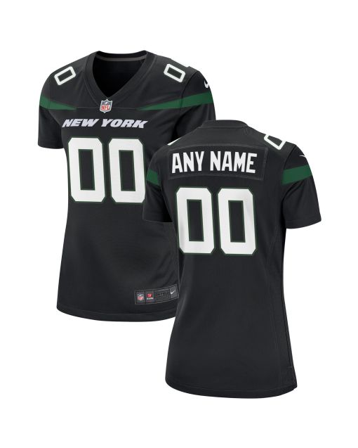 Women’s Stealth Black New York Jets Alternate Custom Game Jersey