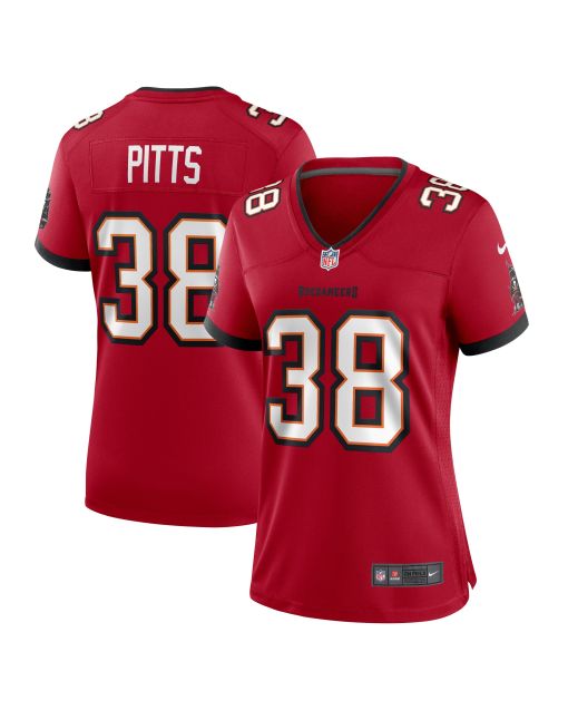 Women’s Tampa Bay Buccaneers Derrek Pitts Red Game Jersey