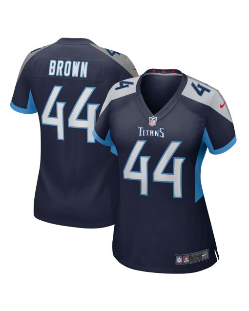 Women’s Tennessee Titans Mike Brown Navy Game Jersey