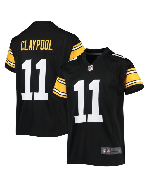 Youth Pittsburgh Steelers Chase Claypool Black Alternate Game Jersey