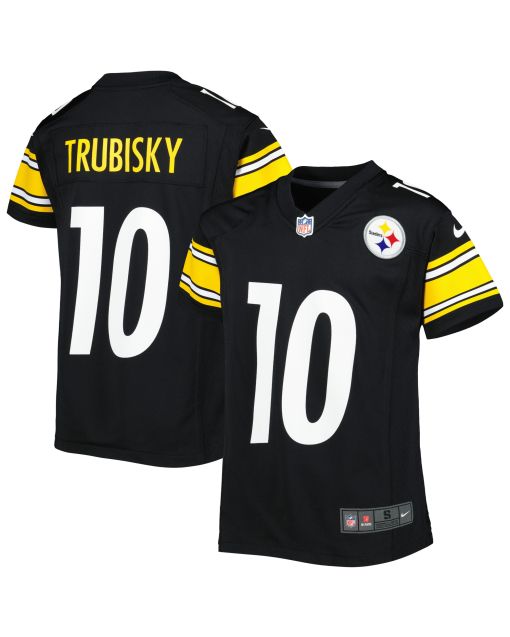 Youth Pittsburgh Steelers Mitchell Trubisky Black Game Jersey