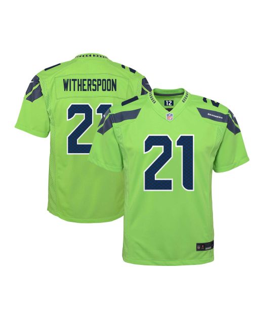 Youth Seattle Seahawks Devon Witherspoon Neon Green Alternate Player Game Jersey