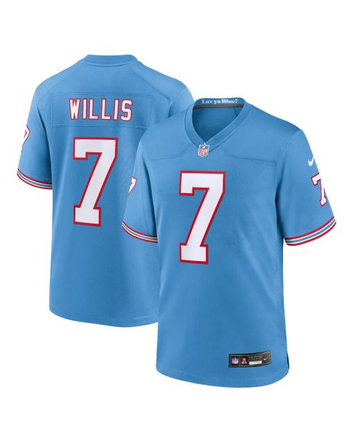 Youth Tennessee Titans Malik Willis Light Blue Game Jersey