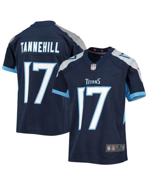 Youth Tennessee Titans Ryan Tannehill Navy Game Jersey
