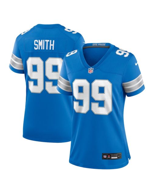 Za’Darius Smith 99 Detroit Lions Women’s Team Game Jersey – Blue