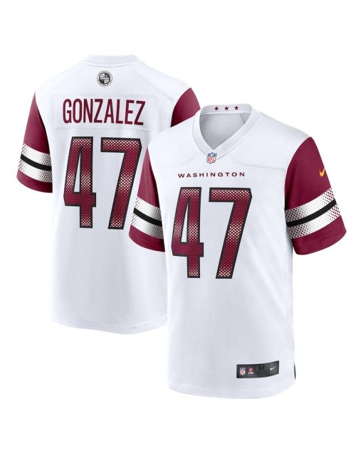 Zane Gonzalez 47 Washington Commanders Game Men Jersey – White